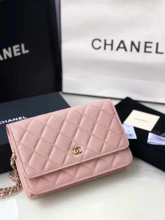 Firstbag Ru CAVIAR CHANEL WITH WALLET CHAIN HARDWARE GOLD 0606